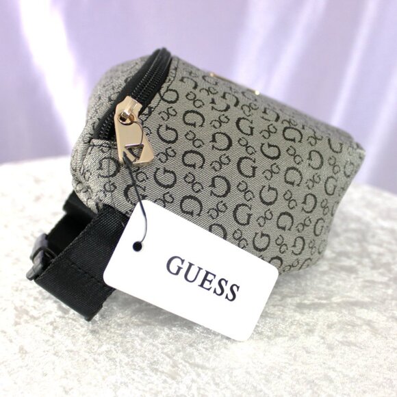 Guess Charlestown Travel Belt Bag Waist Pack – Black Logo Print - Picture 6 of 7